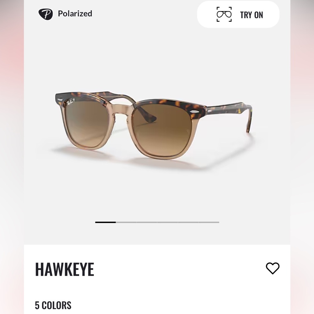 Ray-Ban Tortoise Hawkeye Sunglasses polarized